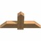Ekena Millwork Eugene Smooth Timber Gable Bracket, Western Red Cedar, 36"W x 16"H x 3 1/2"D x 5 1/2"F, 11/12 Pitch GBW036X16X0406EUG00SWR - alternate 2